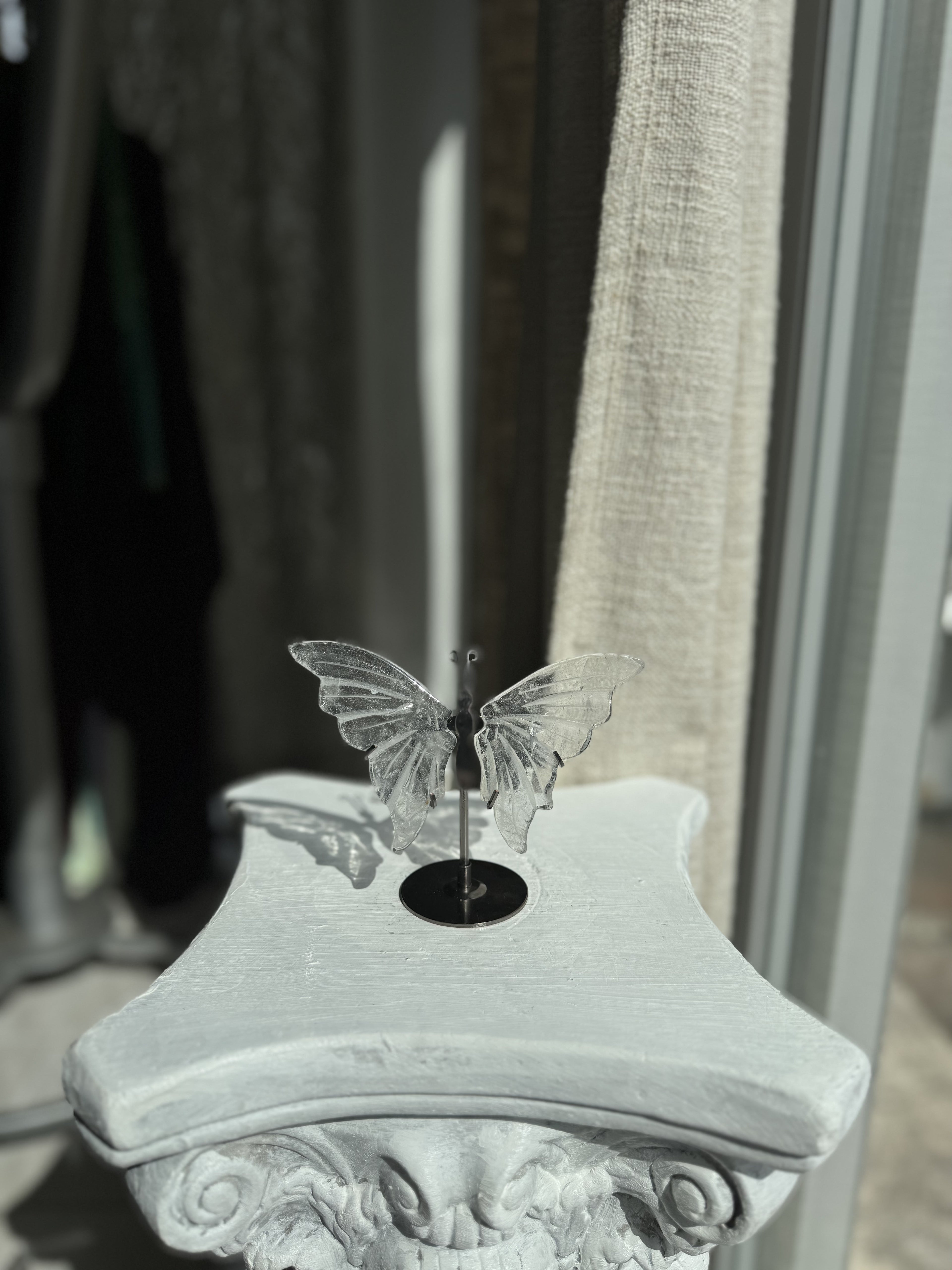 Mariposa de Cristal Cuarzo Claro