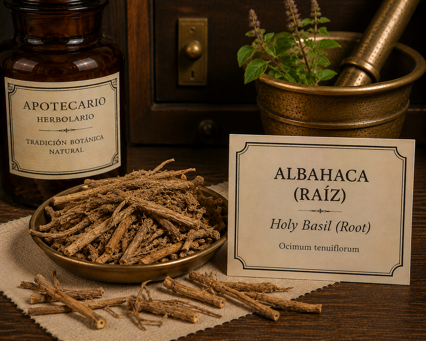 Albahaca (Raíz)/Holy Basil (Root)