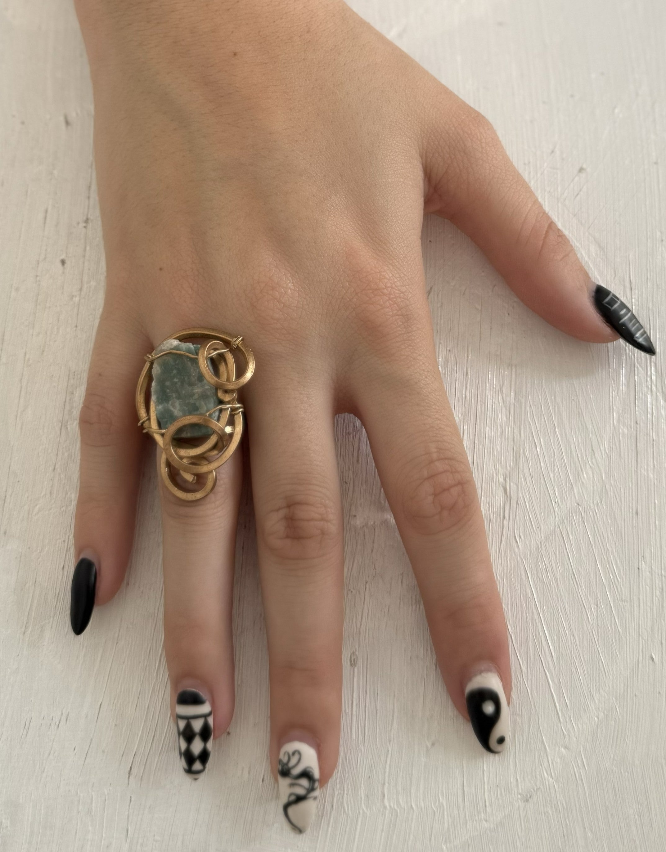 Anillo de Amazonita