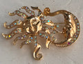 Broche del Sol y la Luna Con Cristales Indecentes