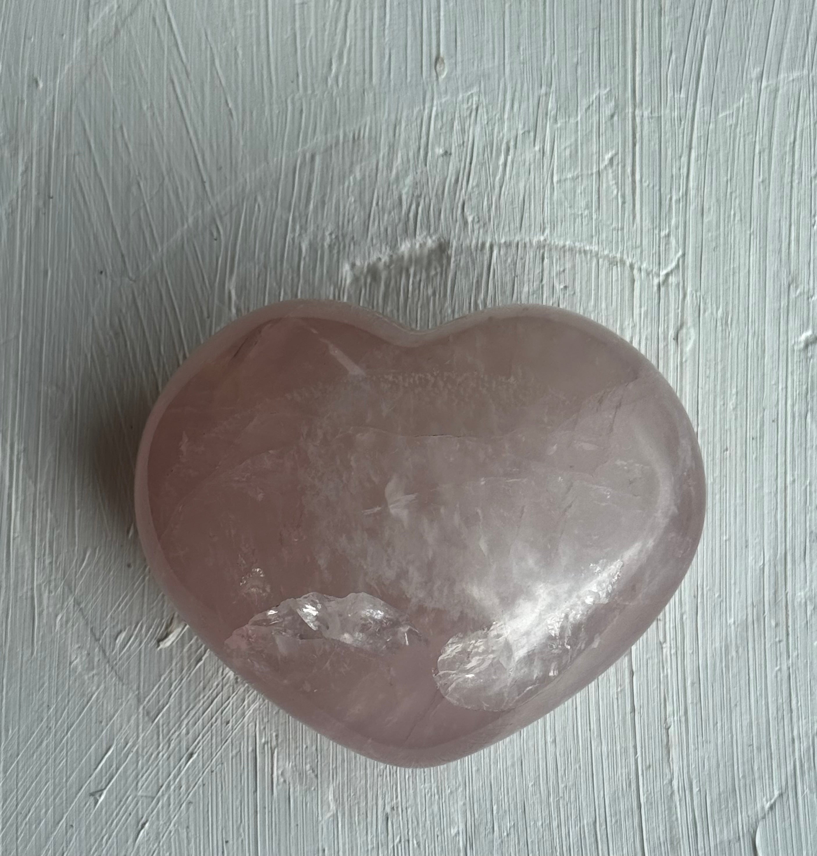 Corazón de Cuarzo Rosa