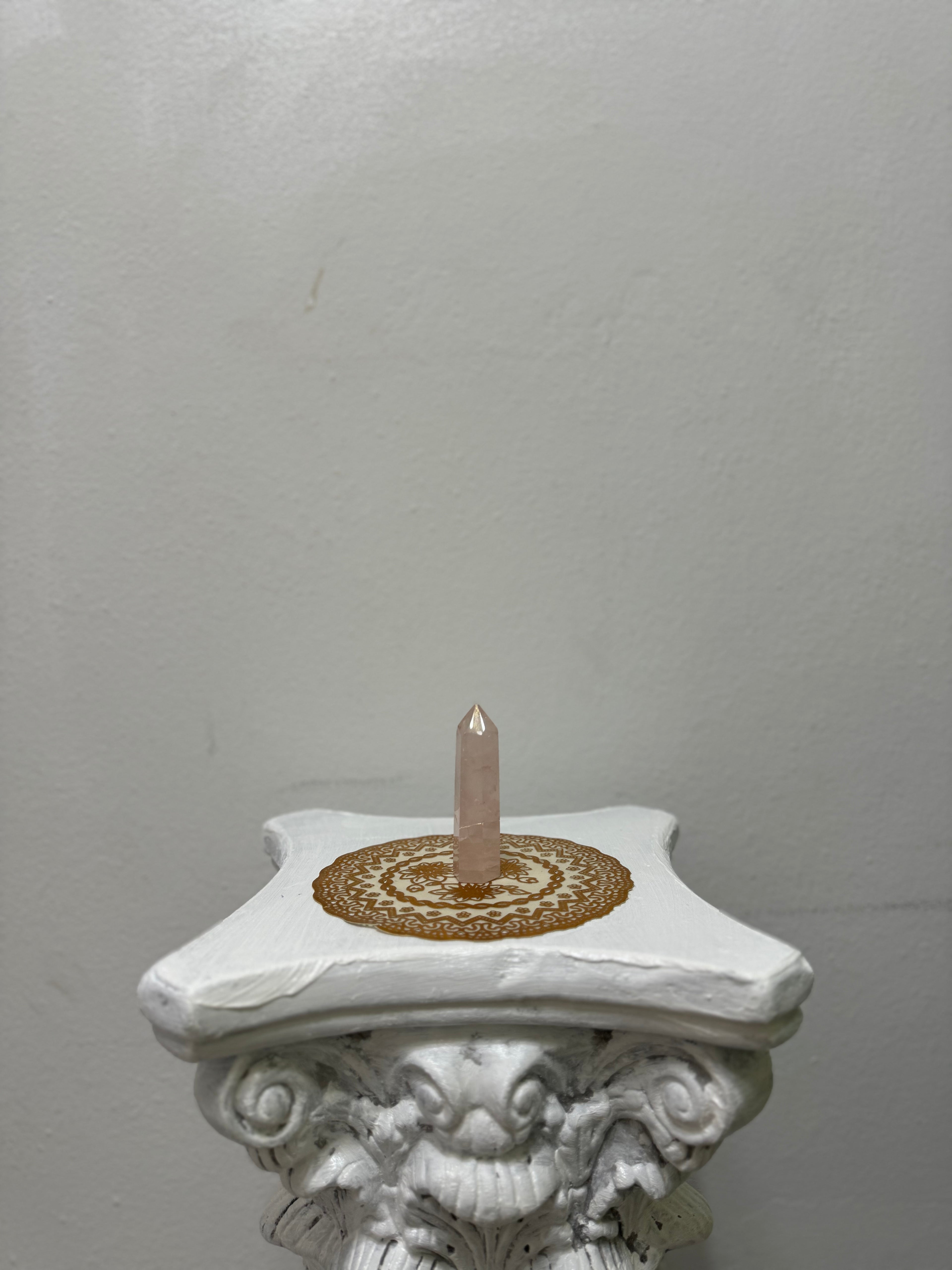 Punta de Cuarzos con tratamiento Kintsugi