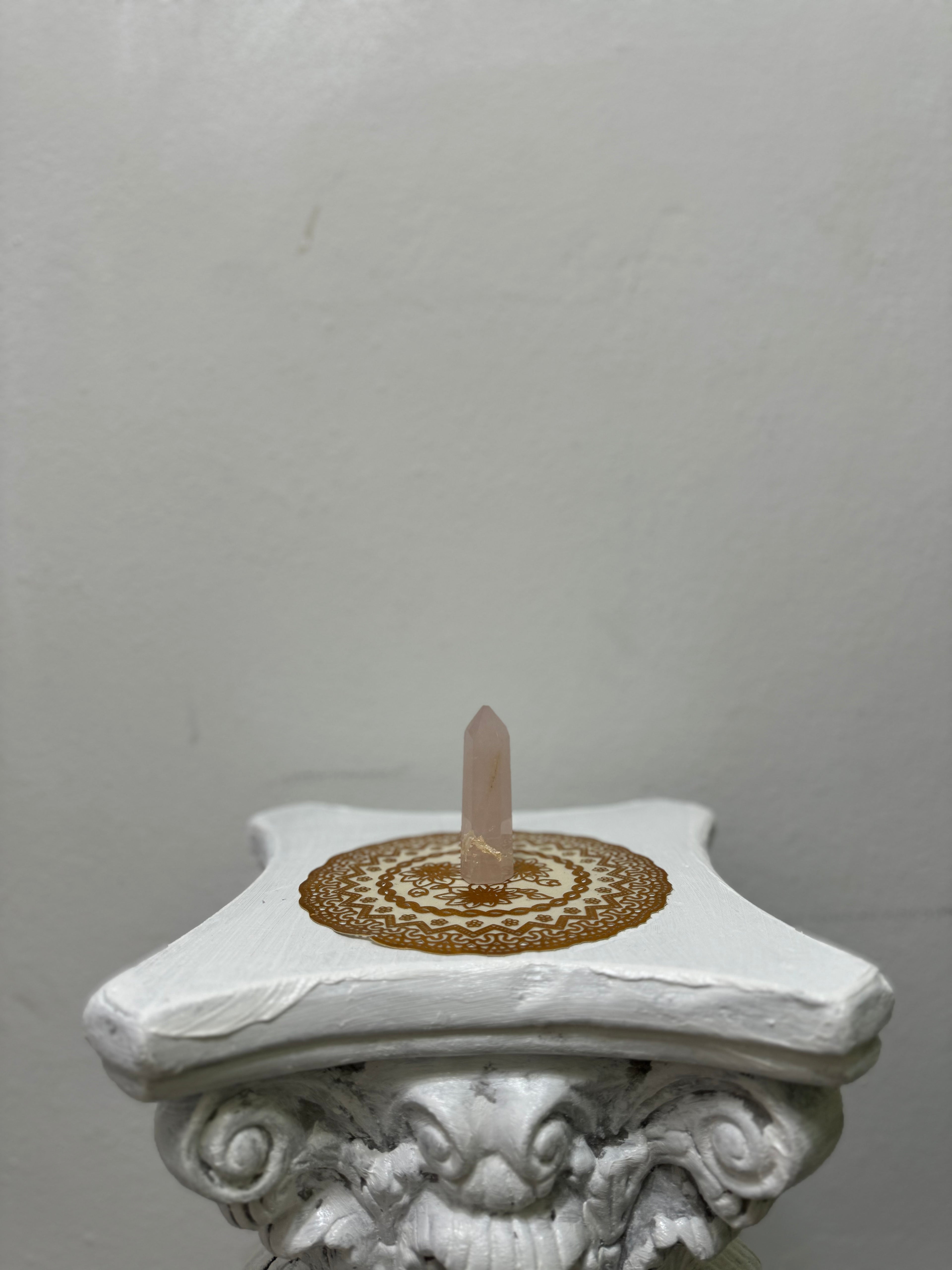 Punta de Cuarzos con tratamiento Kintsugi