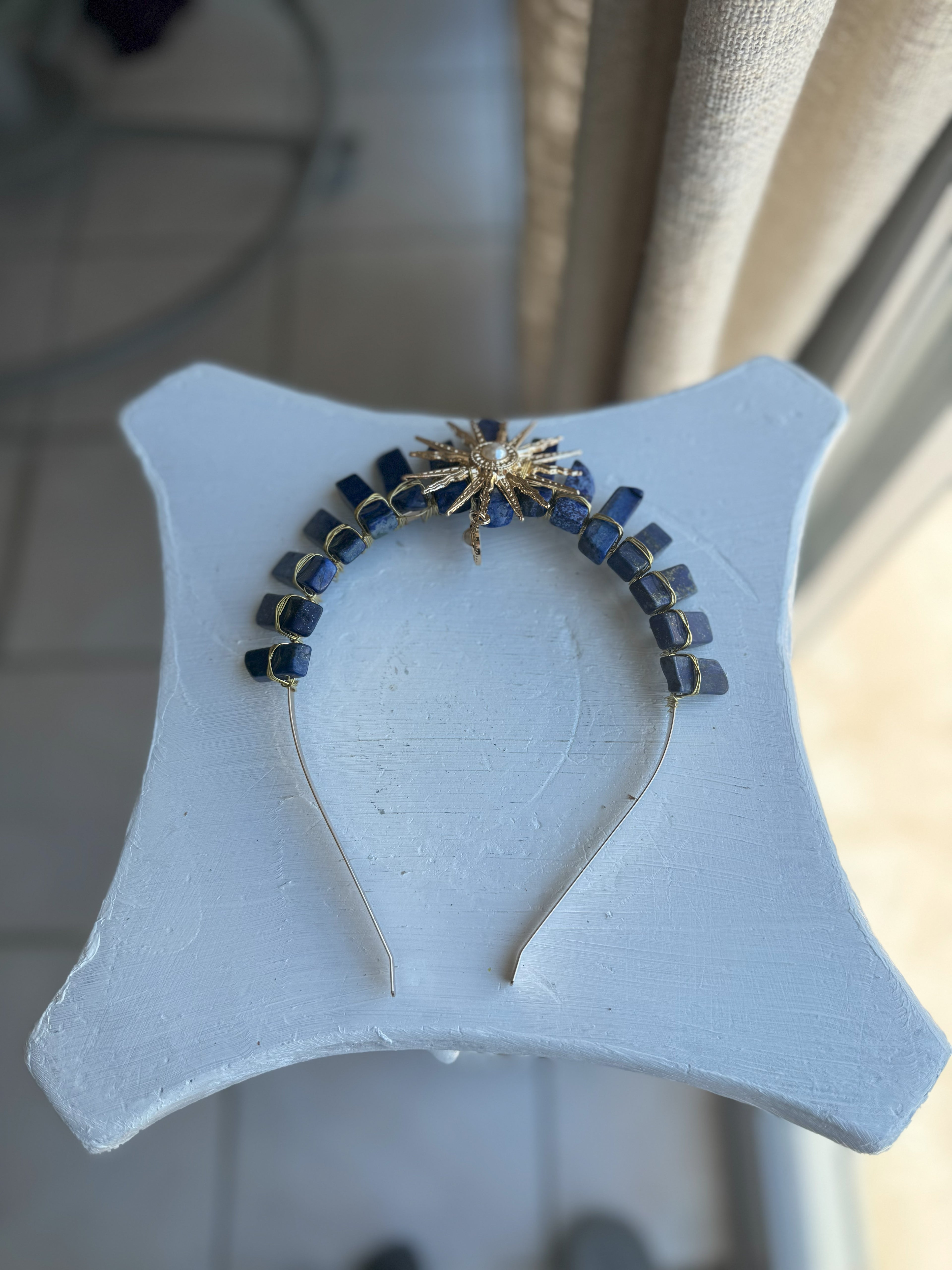 Corona de Diosa del Sol Lapislázuli