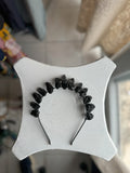 Diadema de Corona de Shungita con Luna Negra
