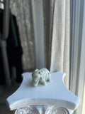 Elefante de Jade Verde y Blanco