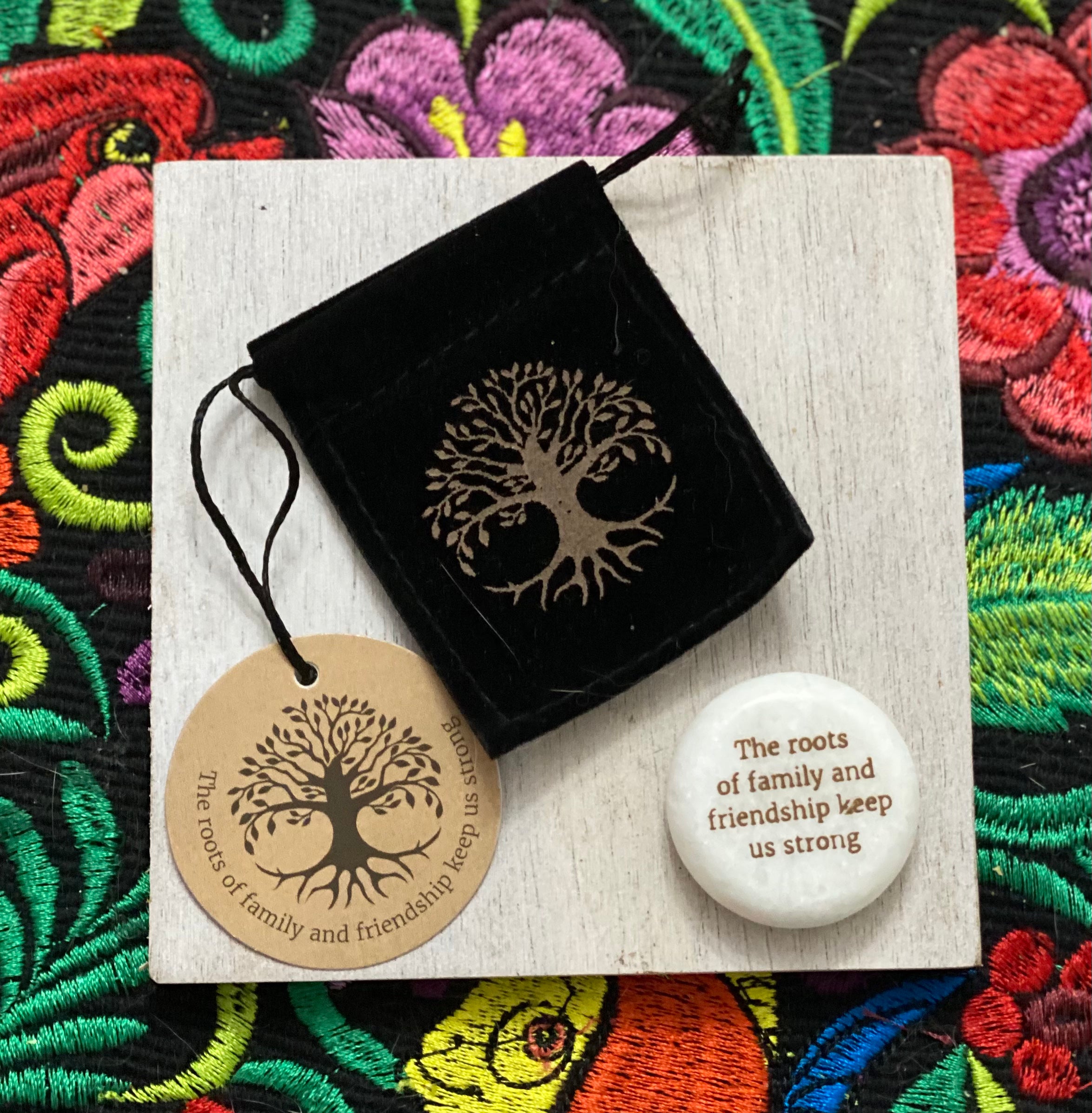 Amuleto Árbol de la Vida con bolsa