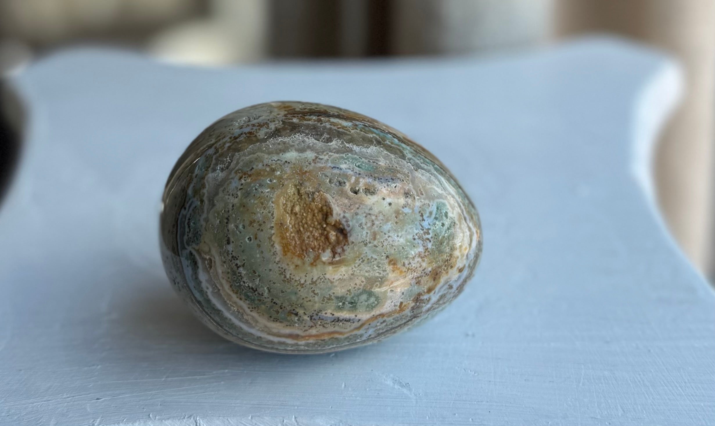 Huevo de Ágata Calcedonia