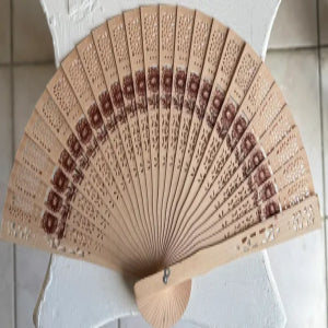 Abanico de Encaje de Madera