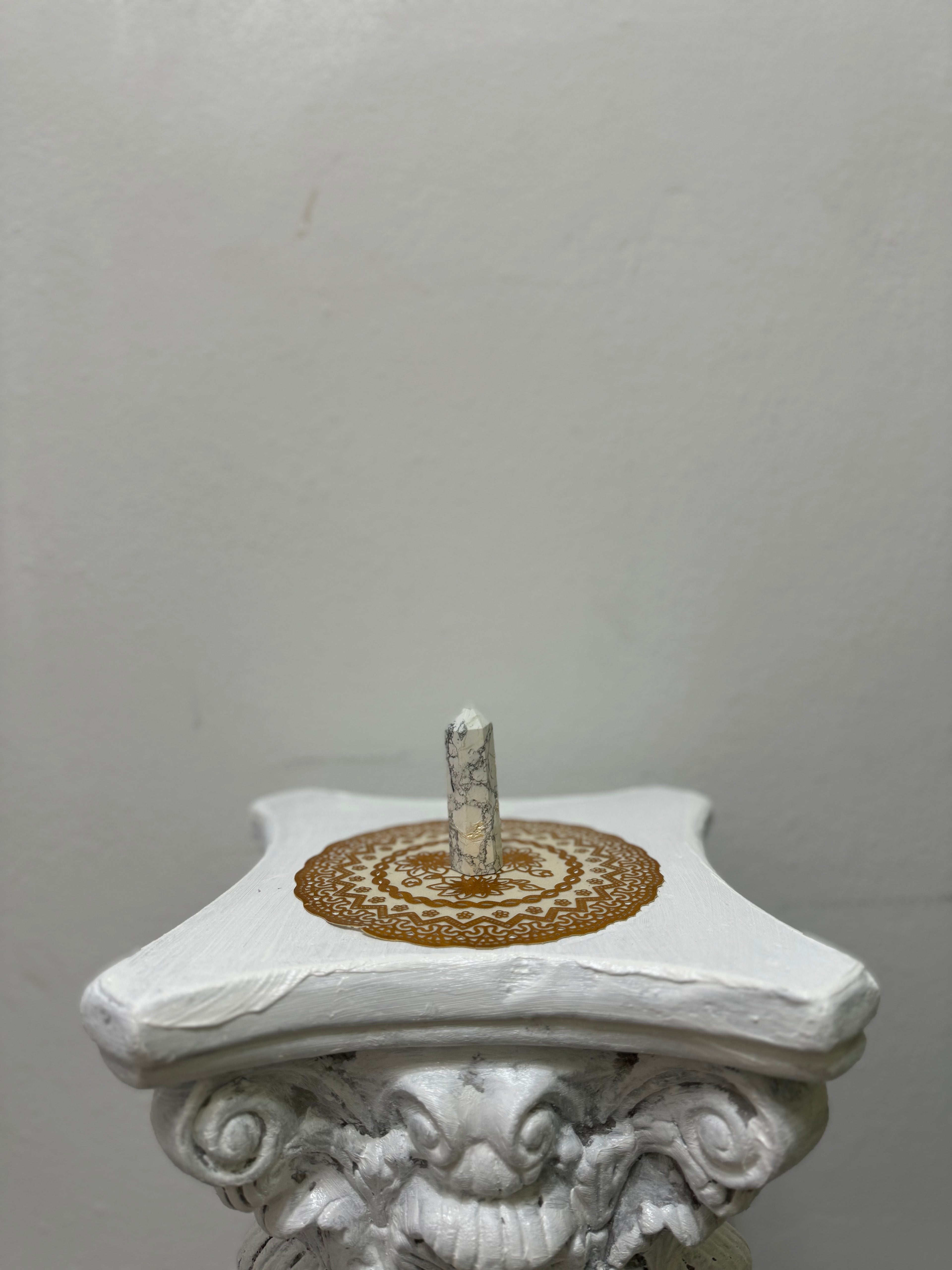 Punta de Cuarzos con tratamiento Kintsugi