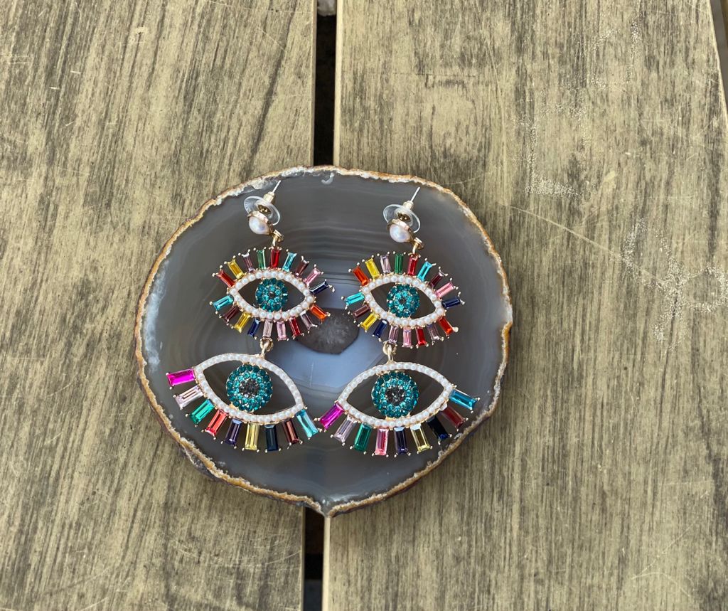 Pantallas en forma de ojos/Eyes Earrings