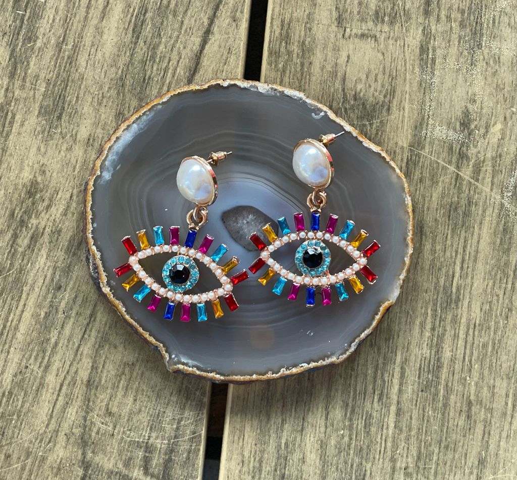 Pantallas en forma de ojos/Eyes Earrings