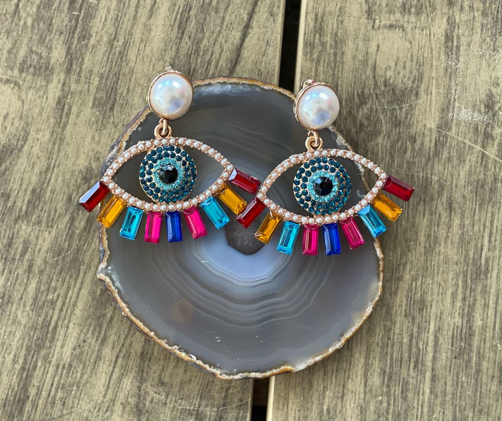 Pantallas en forma de ojos/Eyes Earrings