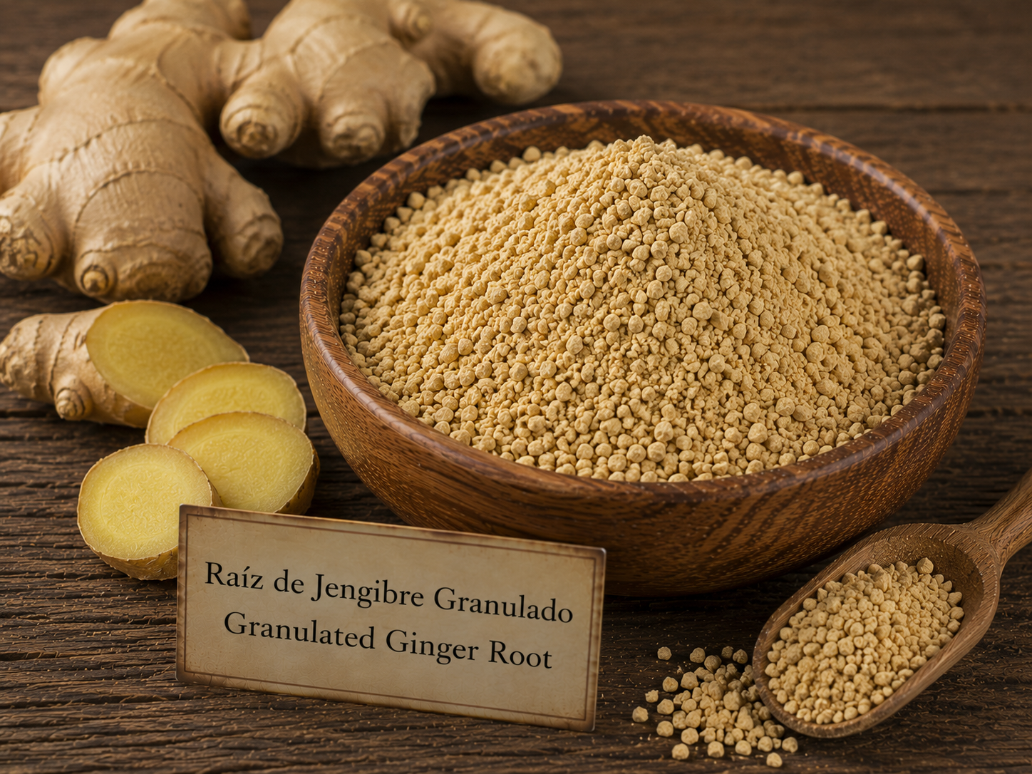 Raíz de Jengibre Granulado/Granulated Ginger Root