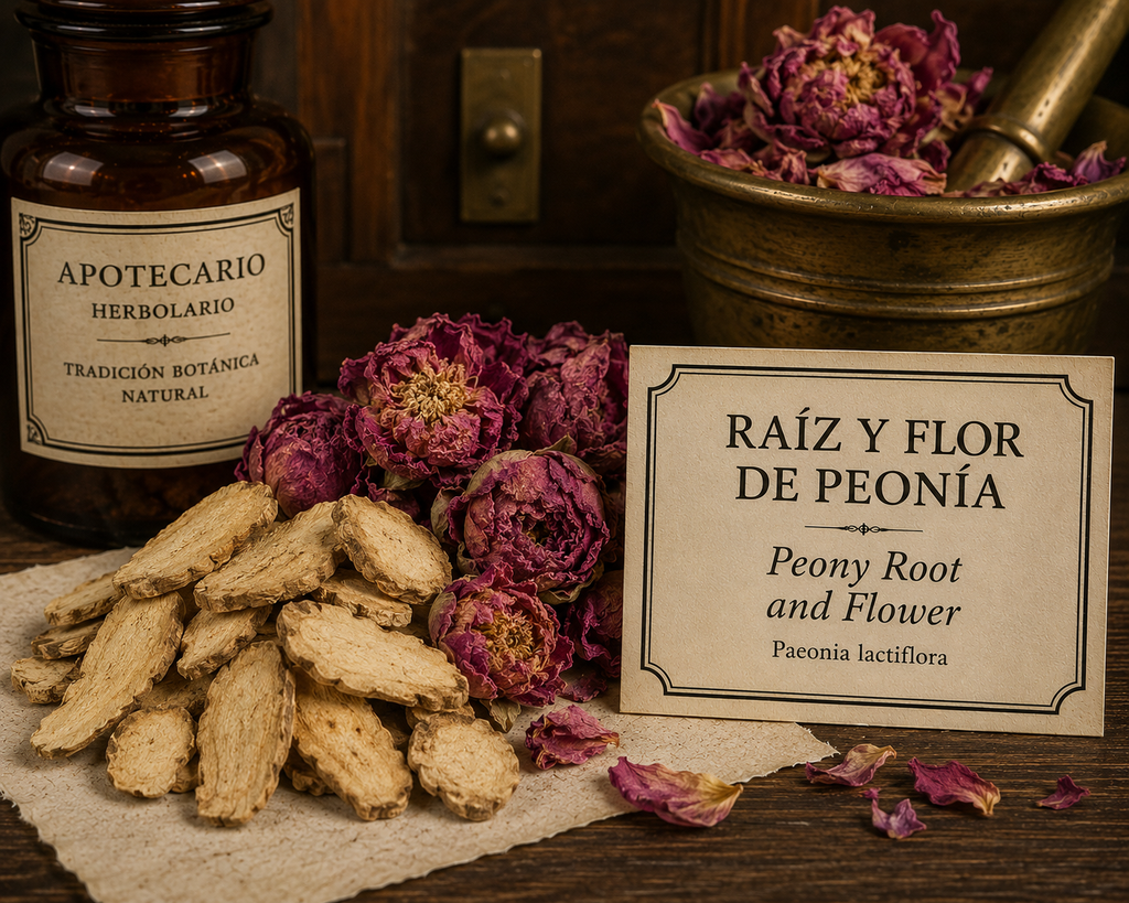 Raíz y Flor de Peonía/Peony Root and Flower