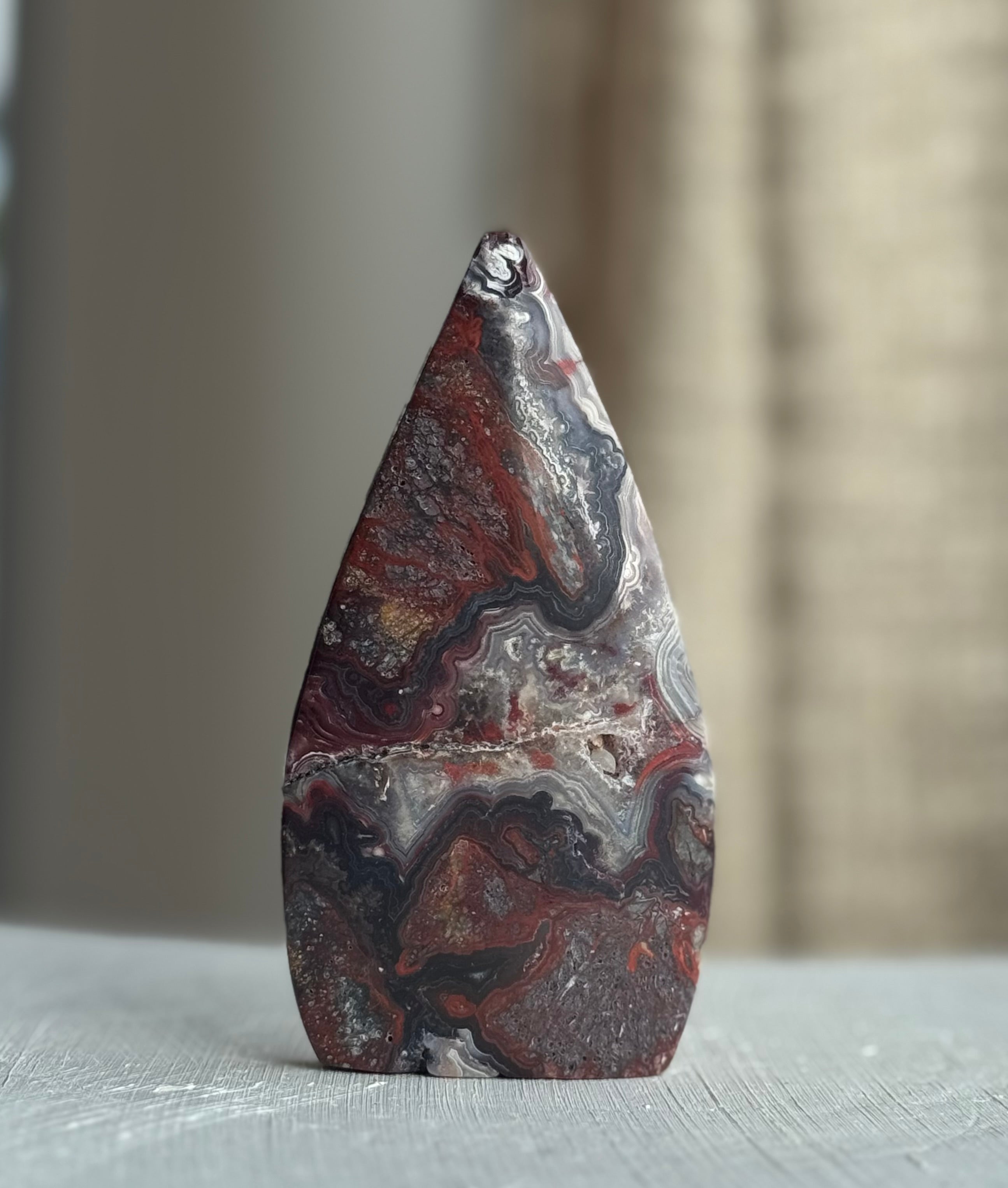 Gota de Ágata con Encaje Mexicano