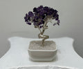 Árbol de Cuarzos en Tiesto Blanco