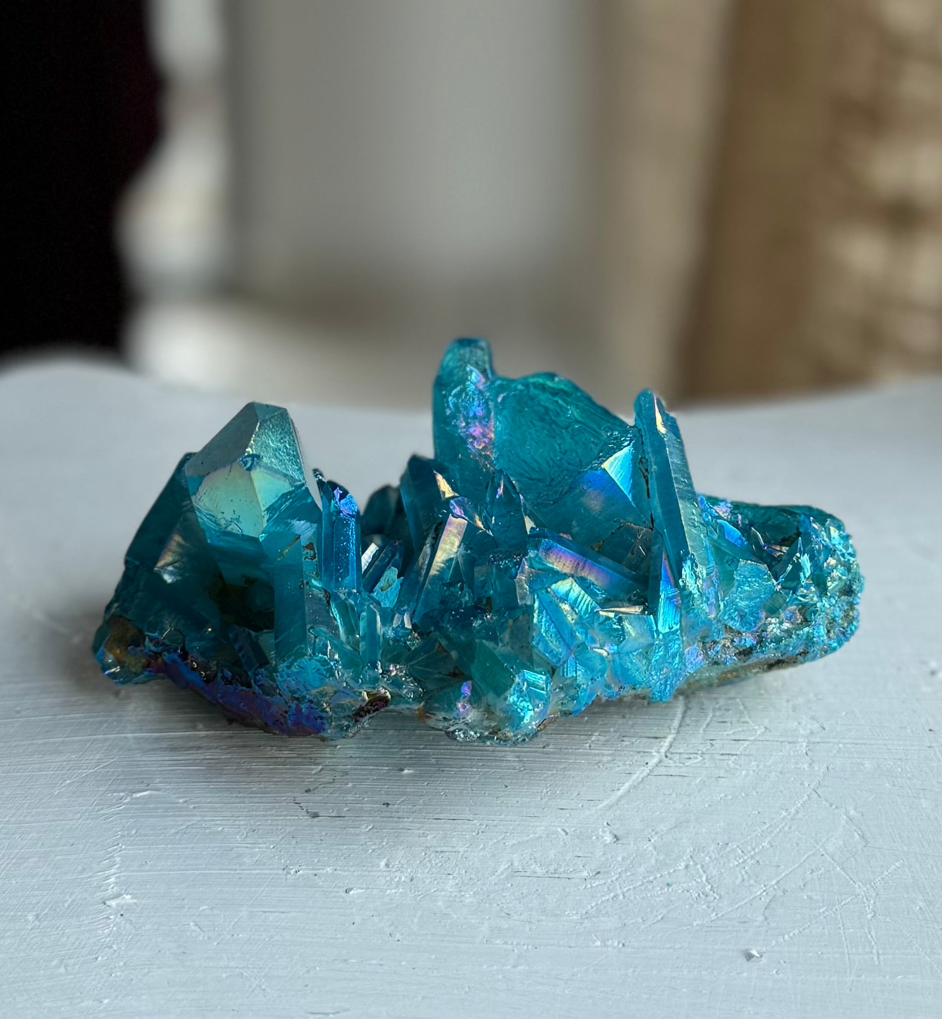 Clúster Cuarzo Azul Aura