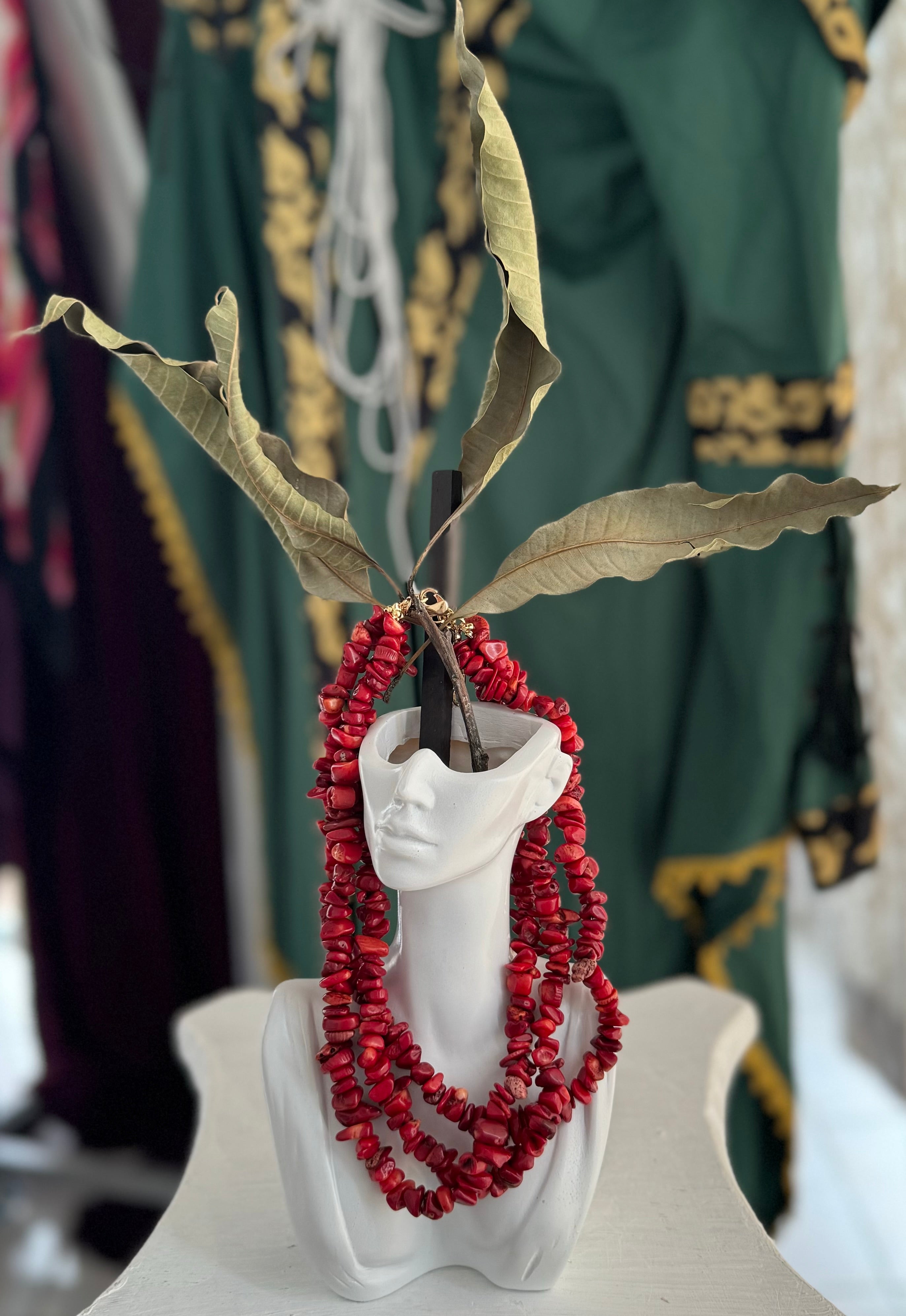 Collar de Coral Rojo