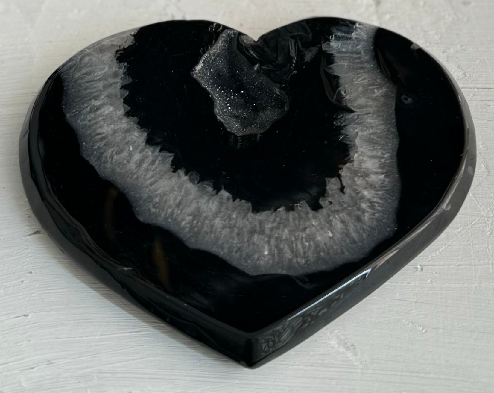 Corazón de Ágata Negra