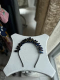 Diadema con Cuarzos Aura y Tres Lunas Crecientes