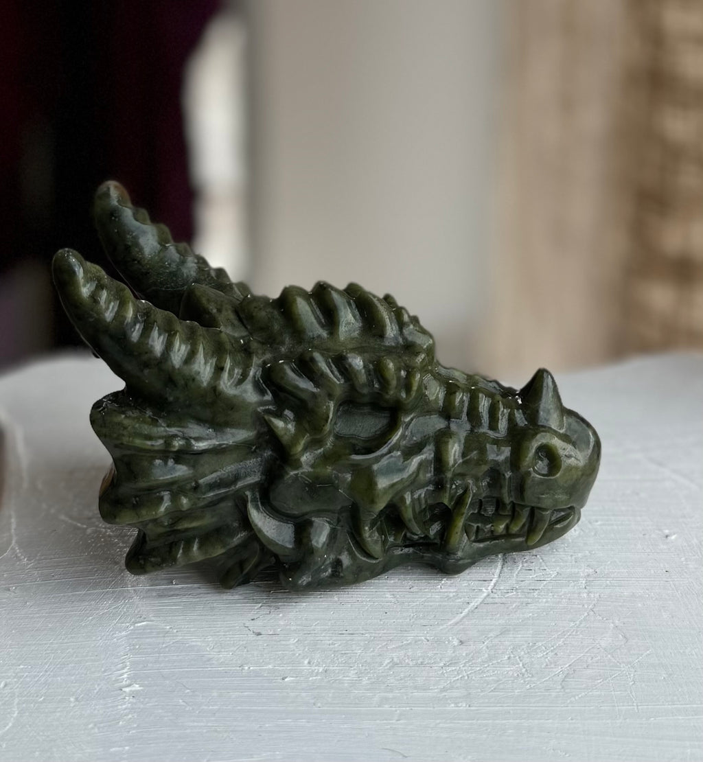 Cabeza de Dragón de Jade Xiuyan