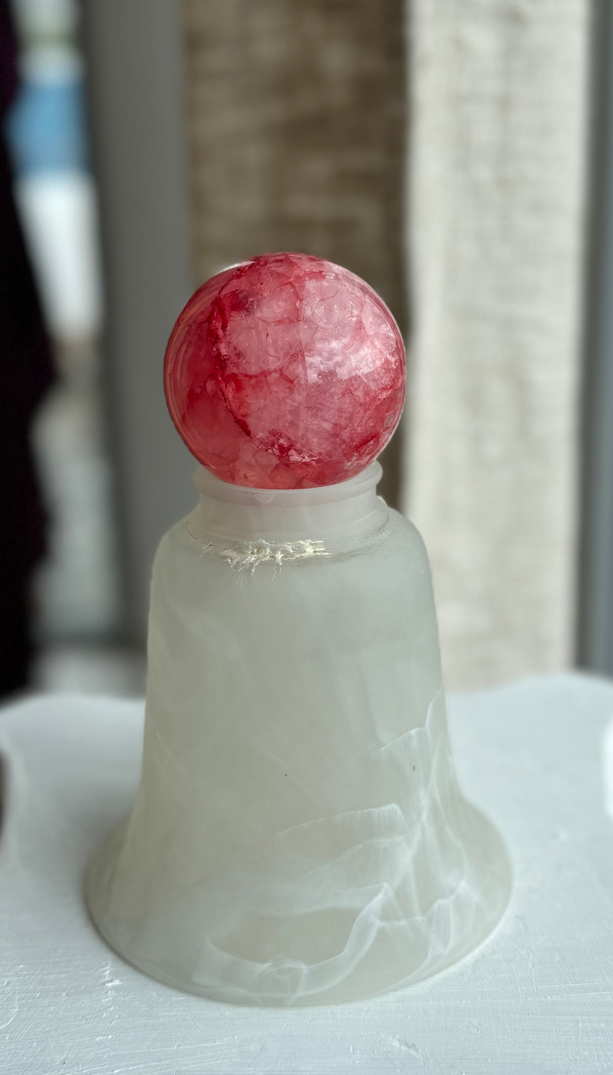 Esfera de Cristal Rojo