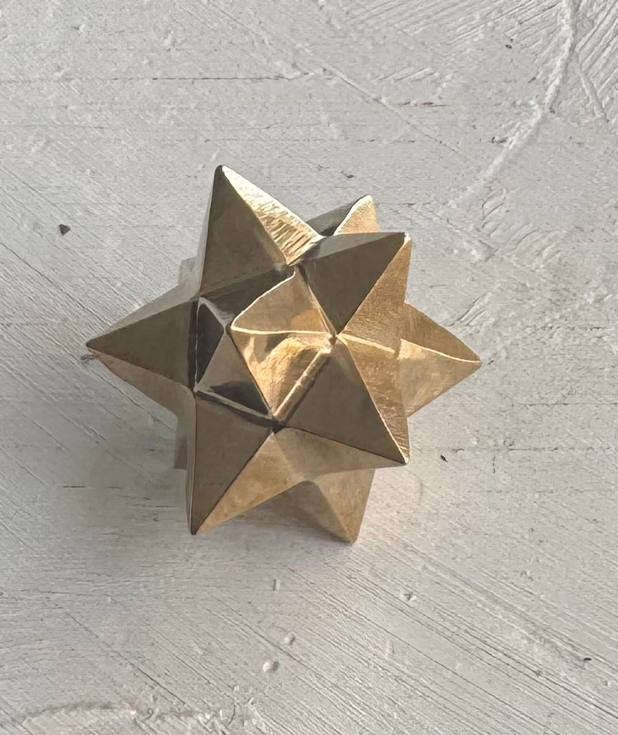 Merkaba de Pirita dorada