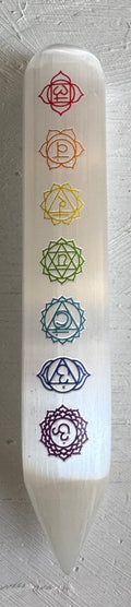 Biterminado de Selenita 7 Chakras
